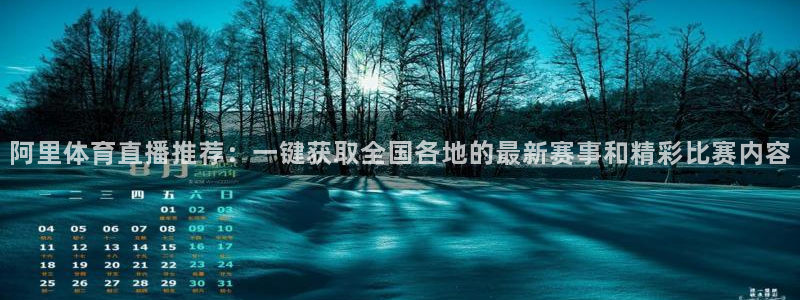 ag街机平台：阿里体育直播推荐：一键获取全国各地的最新赛事和精彩比赛内容